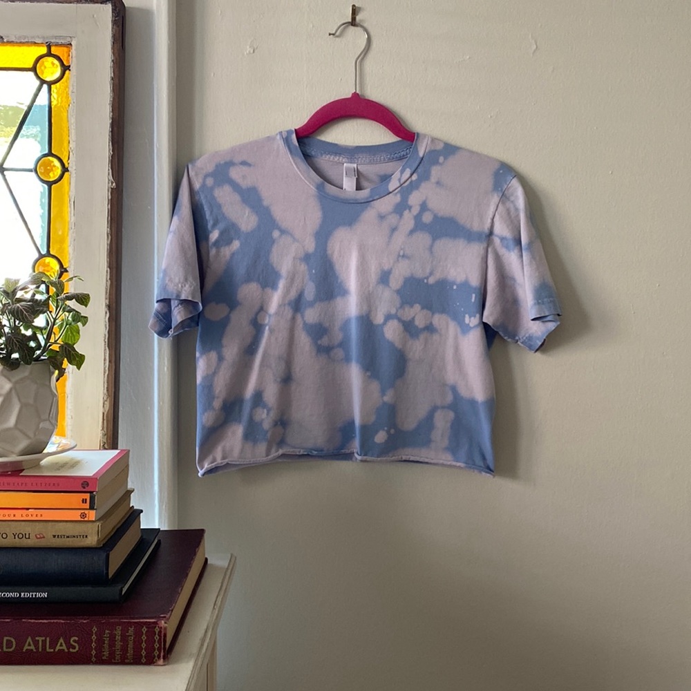 american apparel bleached cropped tee!